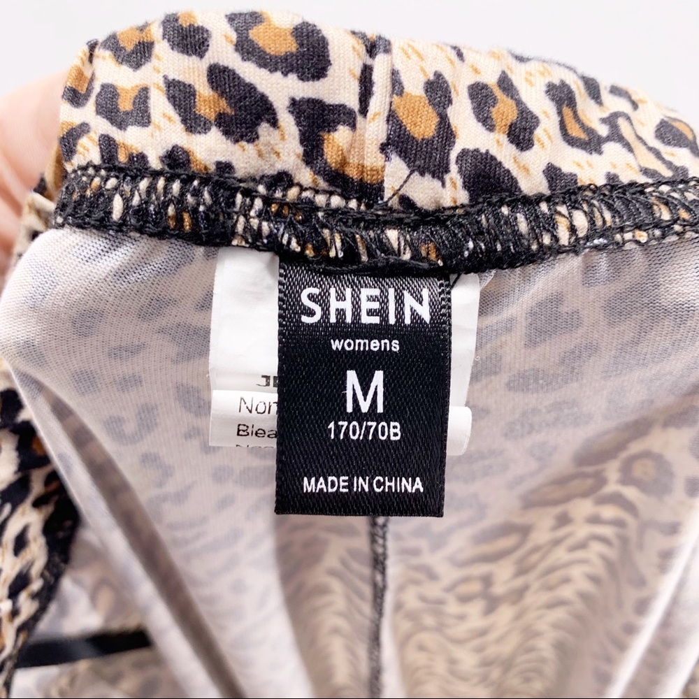 SHEIN Cheetah Print Leggings Size Medium - Picture 4 of 6